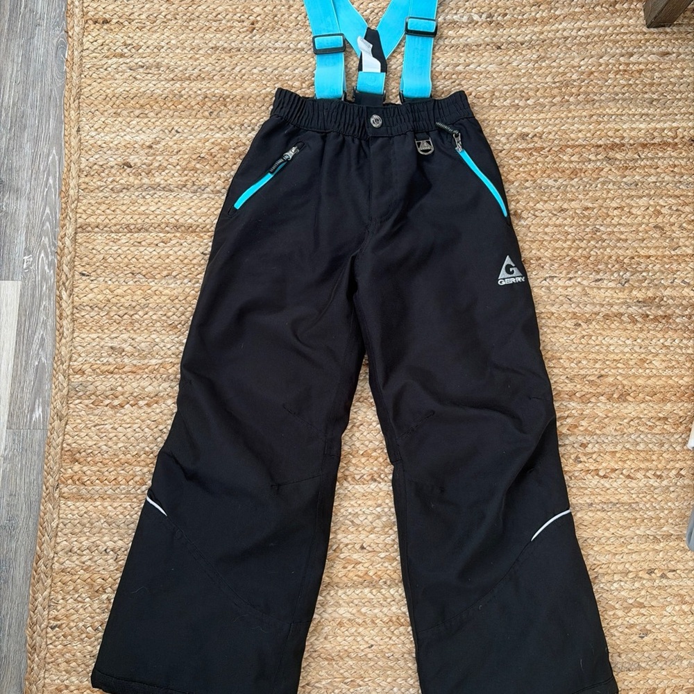 Gerry Youth Snow Pants w/Removable Suspenders - S (7/8) Small / Black